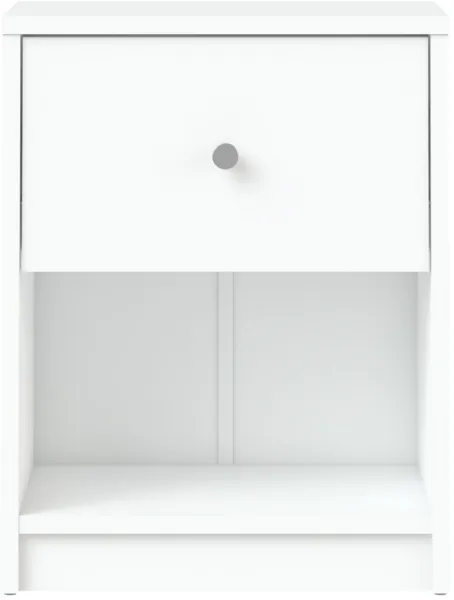 TVILUM May Natbord - hvidt træ, m. 1 skuffe og 1 rum